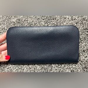Christian Dior large blue/pink wallet